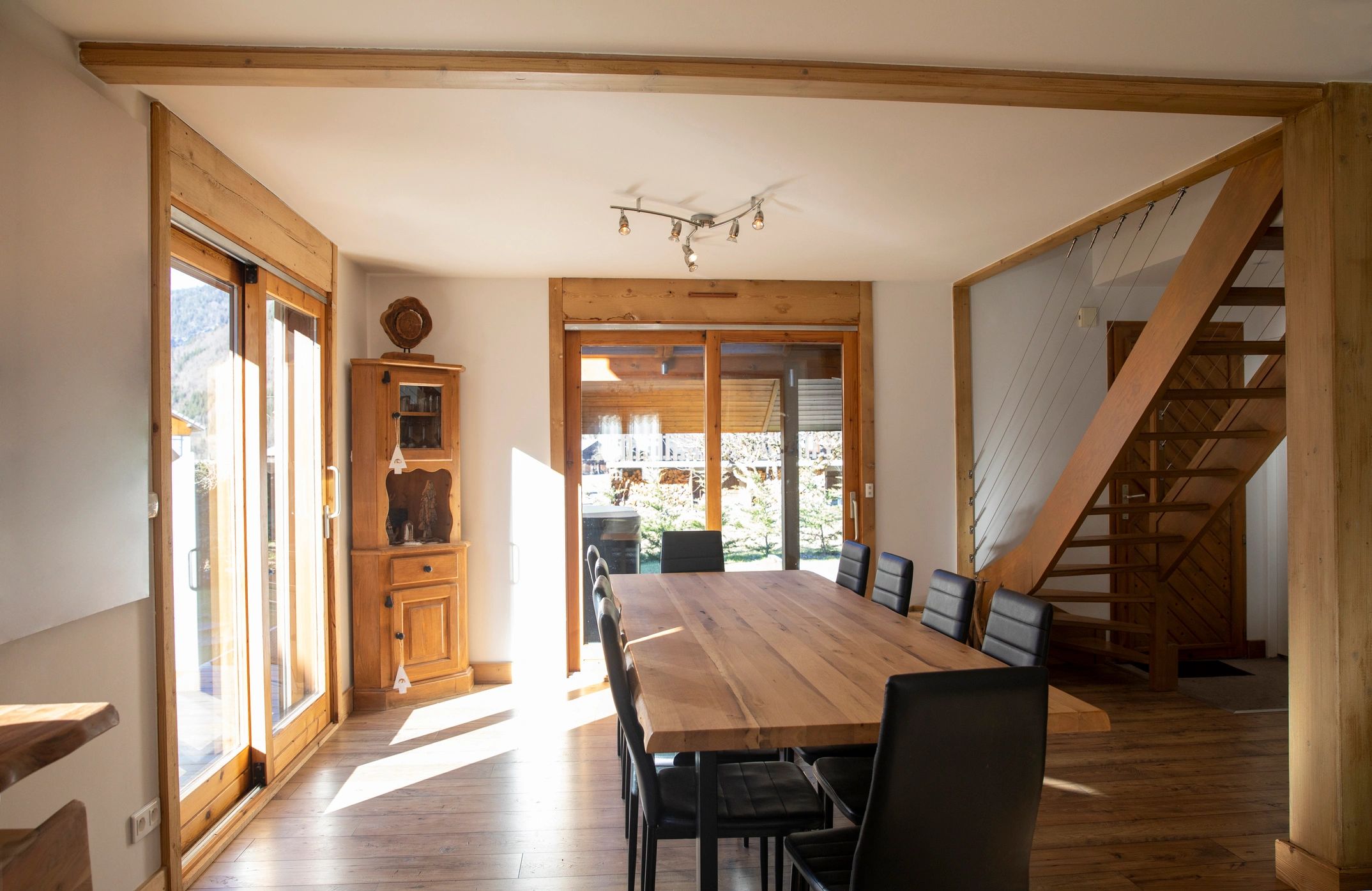 Elegant remodeled dining room interior